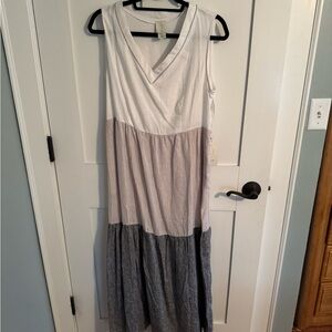 Joie White, Gray,  and dark grey Maxi Dress